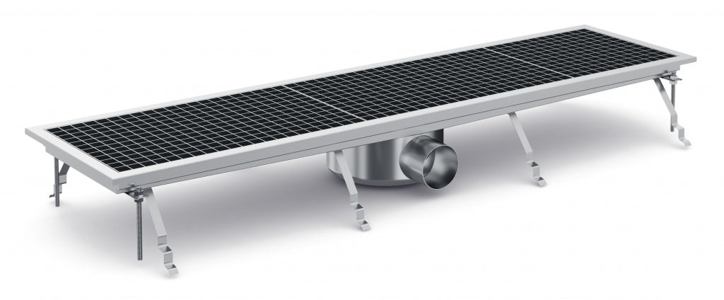Combisteel Kitchen Drainage Floor Gully 1181 x 300mm Fixed Horizontal - 7075.0110 Kitchen Floor Gullies & Grids Combisteel