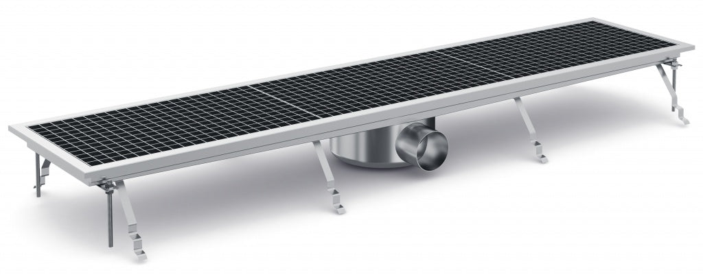 Combisteel Kitchen Drainage Floor Gully 1368 x 300mm Fixed Horizontal - 7075.0115 Kitchen Floor Gullies & Grids Combisteel