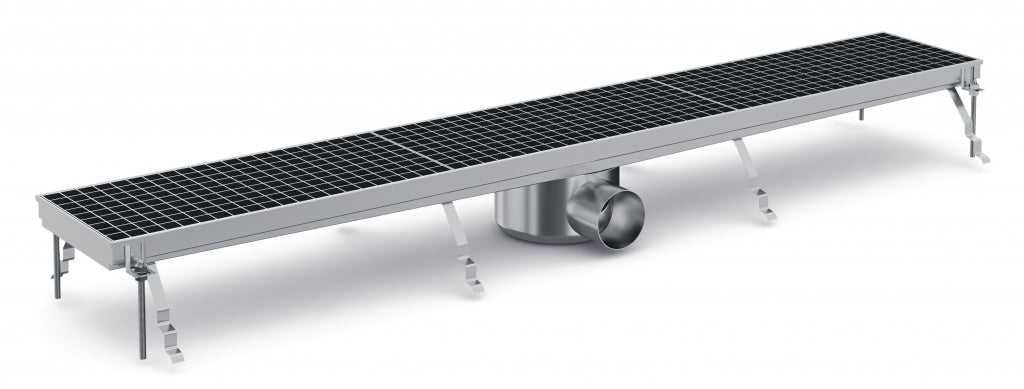 Combisteel Kitchen Drainage Floor Gully 1331 x 200mm Fixed Horizontal - 7075.0135 Kitchen Floor Gullies & Grids Combisteel