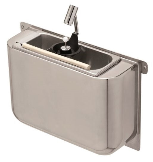 Combisteel Sink For Ice Cream Scoop With Scoop Shower 410X120X270 With Water Drain Hole, Water Connection And Overflow Pipe - 7108.0035 Combisteel