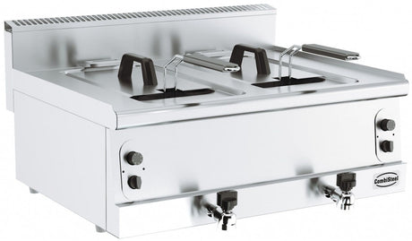 Combisteel Gas Counter Top Fryer Twin Tank Twin Basket 2x10 Litre - 7178.0085 Countertop Gas Fryers Combisteel