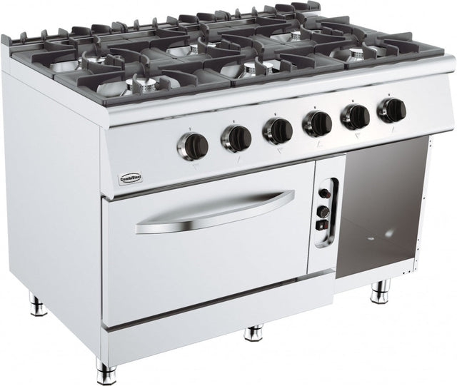 Combisteel 6 Gas Burner Oven Range Stove - 7178.0420 4 & 6 Burner Ovens Combisteel