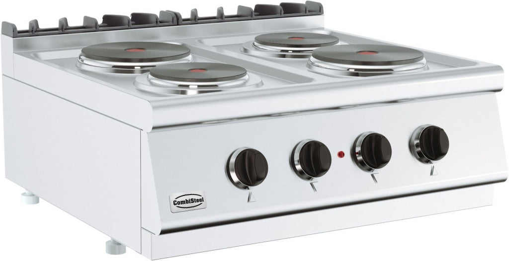 Combisteel Countertop Electric 4 Ring Boiling Top - 7178.0220 Commercial Boiling Tops & Gas Hobs Combisteel
