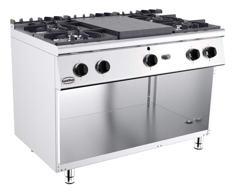 Combisteel 4 Gas Burner Range Stove with Solid Top - 7178.0585 4 & 6 Burner Ovens Combisteel