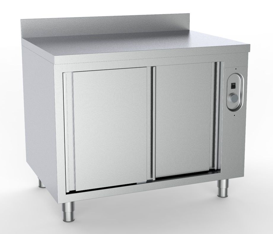 Combisteel Heated Warming Cupboard 1200mm Wide with Upstand - 7333.0314 Hot Cupboards Combisteel