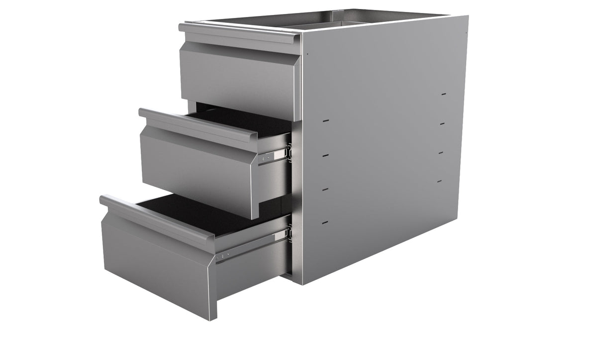Combisteel Drawerset 3 Drawers For Table 600 - 7452.5004 Combisteel
