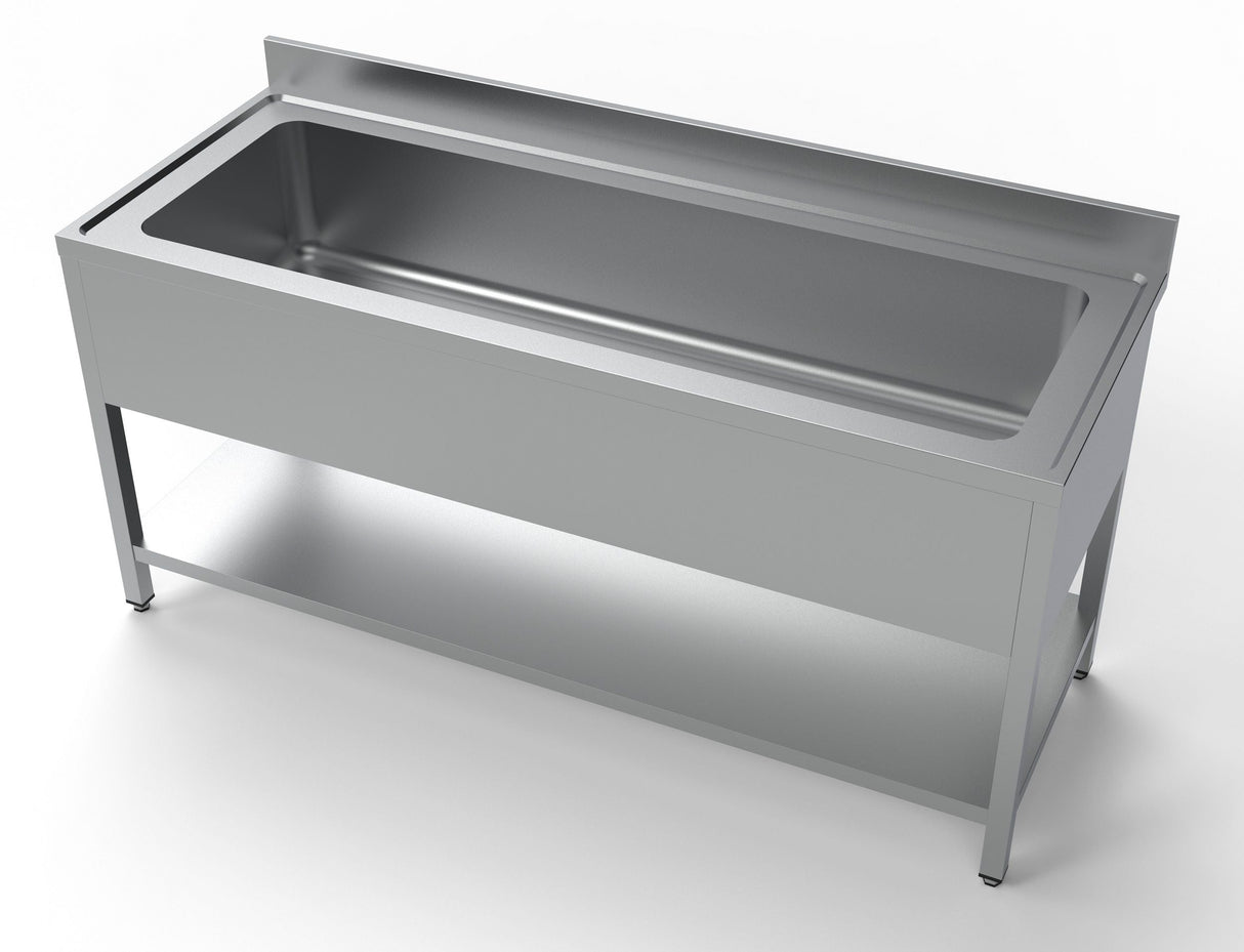 Combisteel Extra Wide Single Pot Wash Catering Sink 1800mm - 7333.1310 Pot Wash Sinks Combisteel