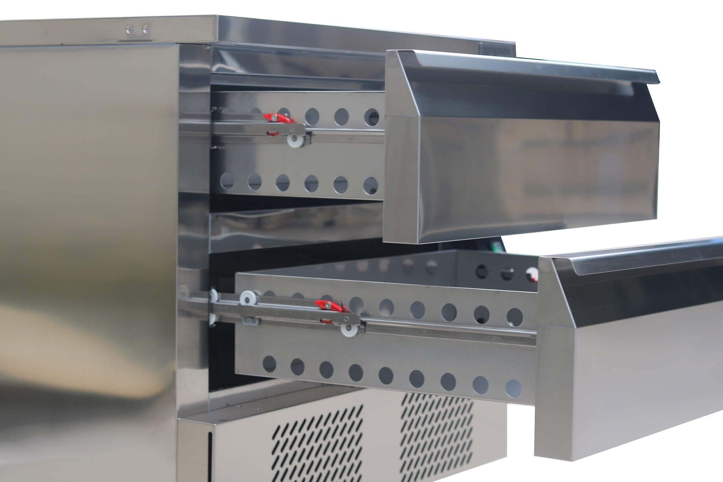 Combisteel Single Drawer Dual Temperature Counter Fridge Freezer 2 x GN 1/1 - 7450.0230 Counter Fridges With Drawers Combisteel