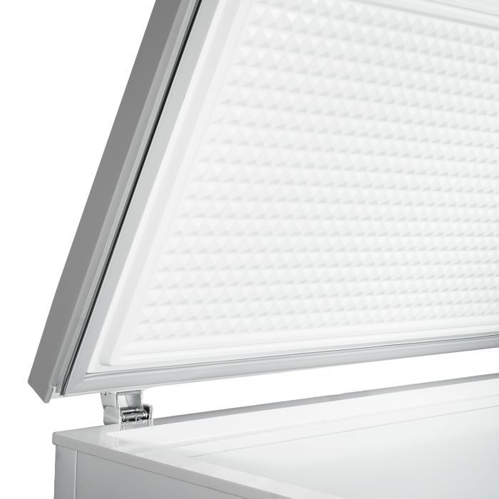COMBISTEEL Chest Freezer 562L – Stainless Steel Lid – White