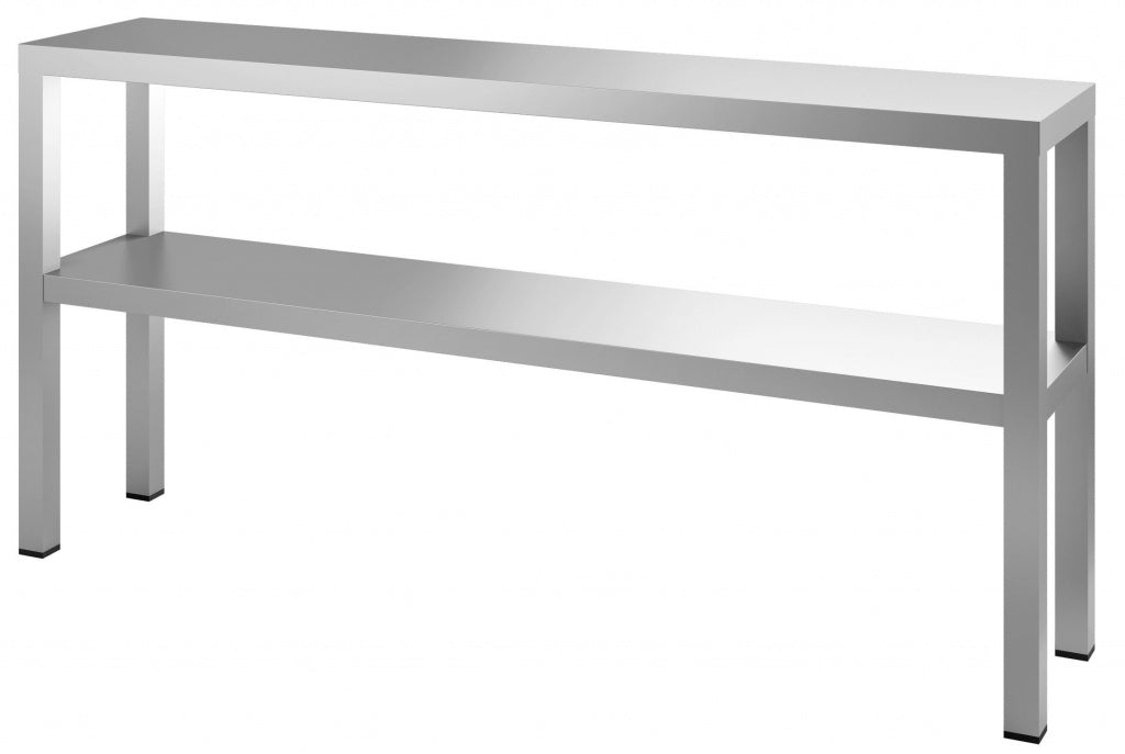 Combisteel Stainless Steel Double Overshelf 1600mm Wide - 7333.0548 Stainless Steel Over Shelves Combisteel