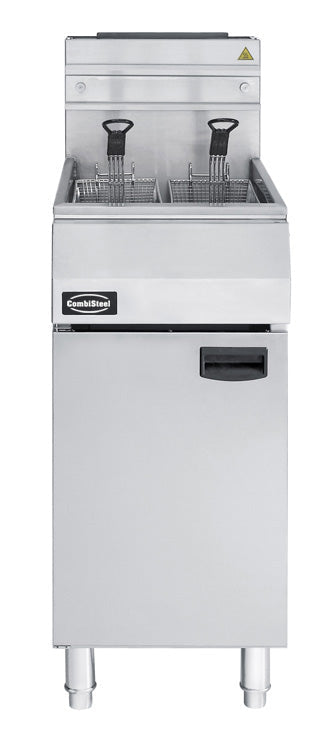 Combisteel Gas Fryer Single Tank Twin Basket 1x21 Litre - 7455.0999 Freestanding Gas Fyers Combisteel