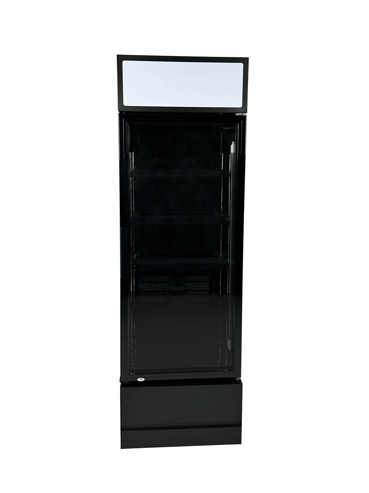 Combisteel Single Hinged Glass Door Bottle Fridge Merchandiser Black 360Ltr - 7455.2104 Upright Single Glass Door Chillers Combisteel