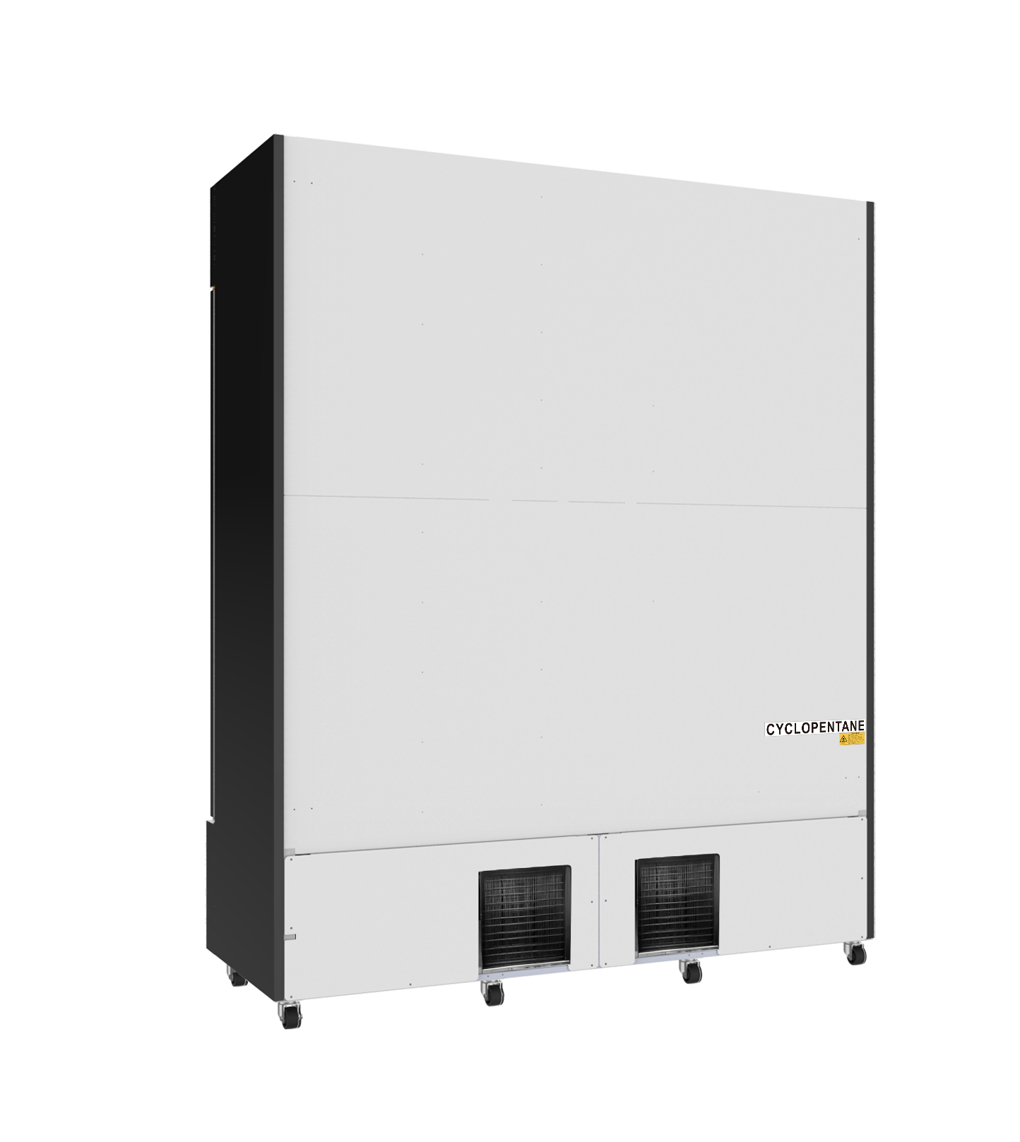 KOELKAST 3 GLASDEUREN ZWART FCU-1200 BL - COMBISTEEL