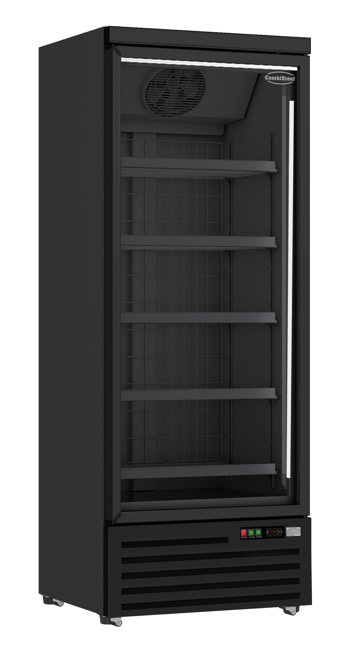 Combisteel Freezer 1 Glass Door Black Jde-600F Bl - 7455.2244 Combisteel