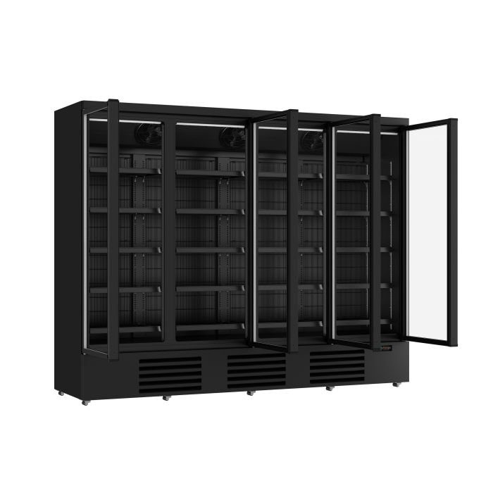 FREEZER 4 GLASS DOORS BLACK JDE-2025F | COMBISTEEL 7455.2252