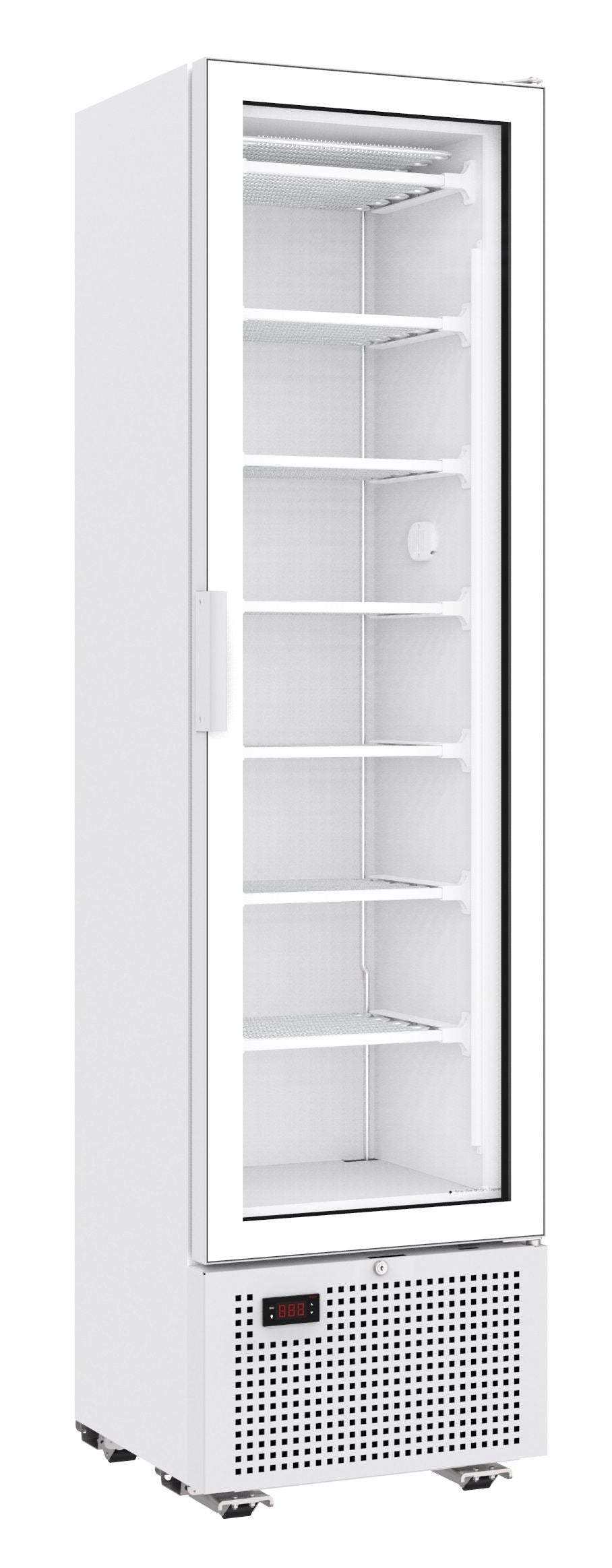 Combisteel Single Glass Door Display Freezer 221 Litre White - 7464.0050 Upright Glass Door Freezers Combisteel