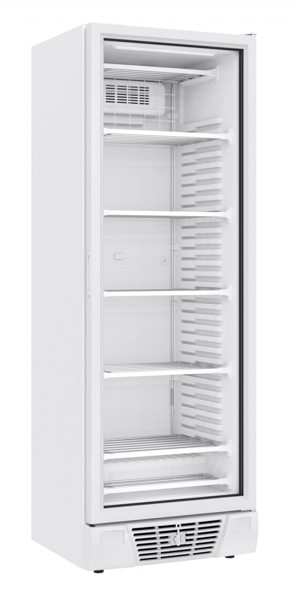 Combisteel Single Glass Door Display Freezer 382 Litre White - 7464.0062 Upright Glass Door Freezers Combisteel