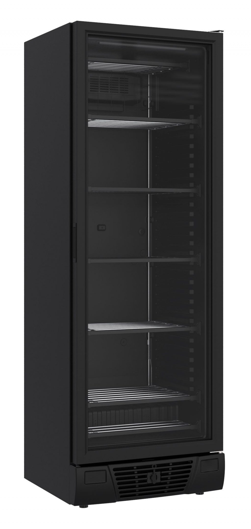 Combisteel Single Glass Door Display Freezer 382 Litre Black - 7464.0064 Upright Glass Door Freezers Combisteel