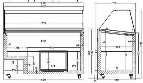 Combisteel Tenerife Ice Cream Display Freezer 10 x 5 Litre - 7472.0135 Ice Cream Display Freezers Combisteel