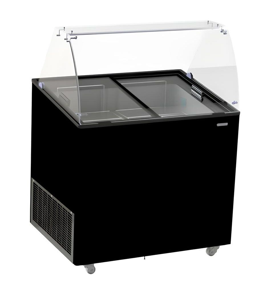Combisteel Corsica Ice Cream Display Freezer 6 x 5 Litre Black - 7472.0124 Ice Cream Display Freezers Combisteel