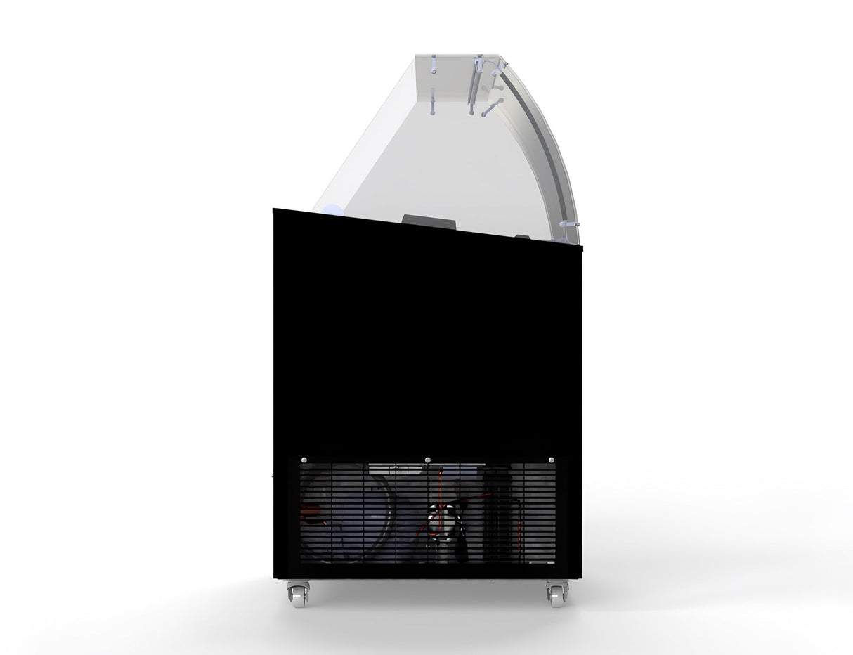 Combisteel Corsica Ice Cream Display Freezer 6 x 5 Litre Black - 7472.0124 Ice Cream Display Freezers Combisteel