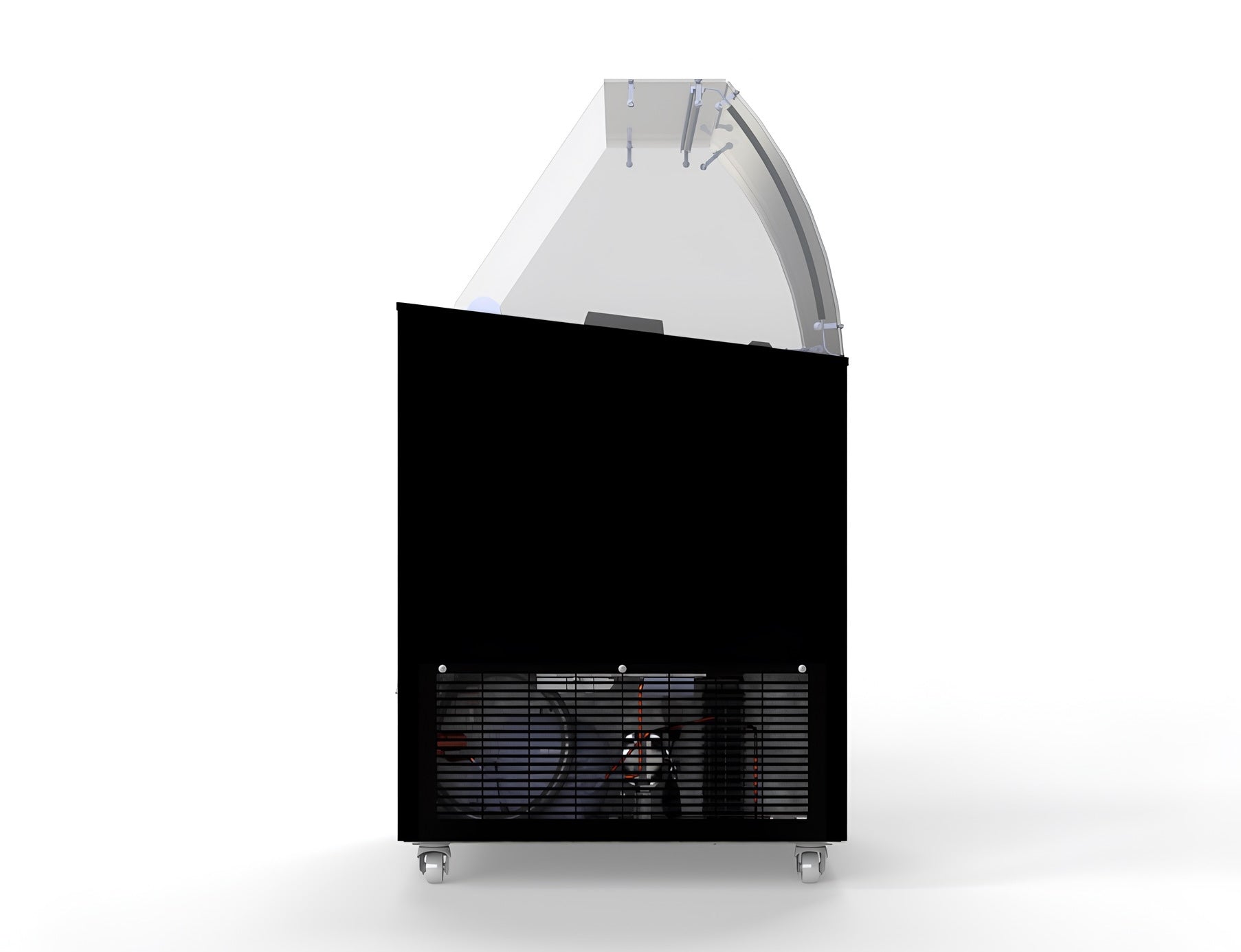 Combisteel Corsica Ice Cream Display Freezer 6 x 5 Litre Black - 7472.0124 Ice Cream Display Freezers Combisteel