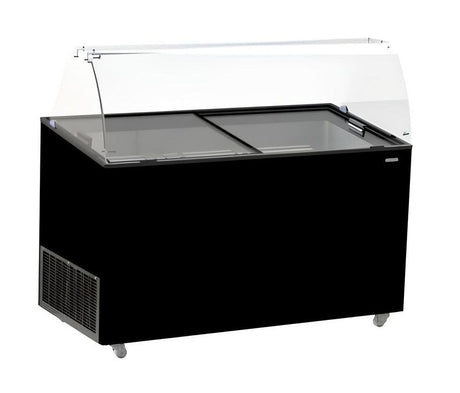 Combisteel Tenerife Ice Cream Display Freezer 10 x 5 Litre Black - 7472.0134 Ice Cream Display Freezers Combisteel