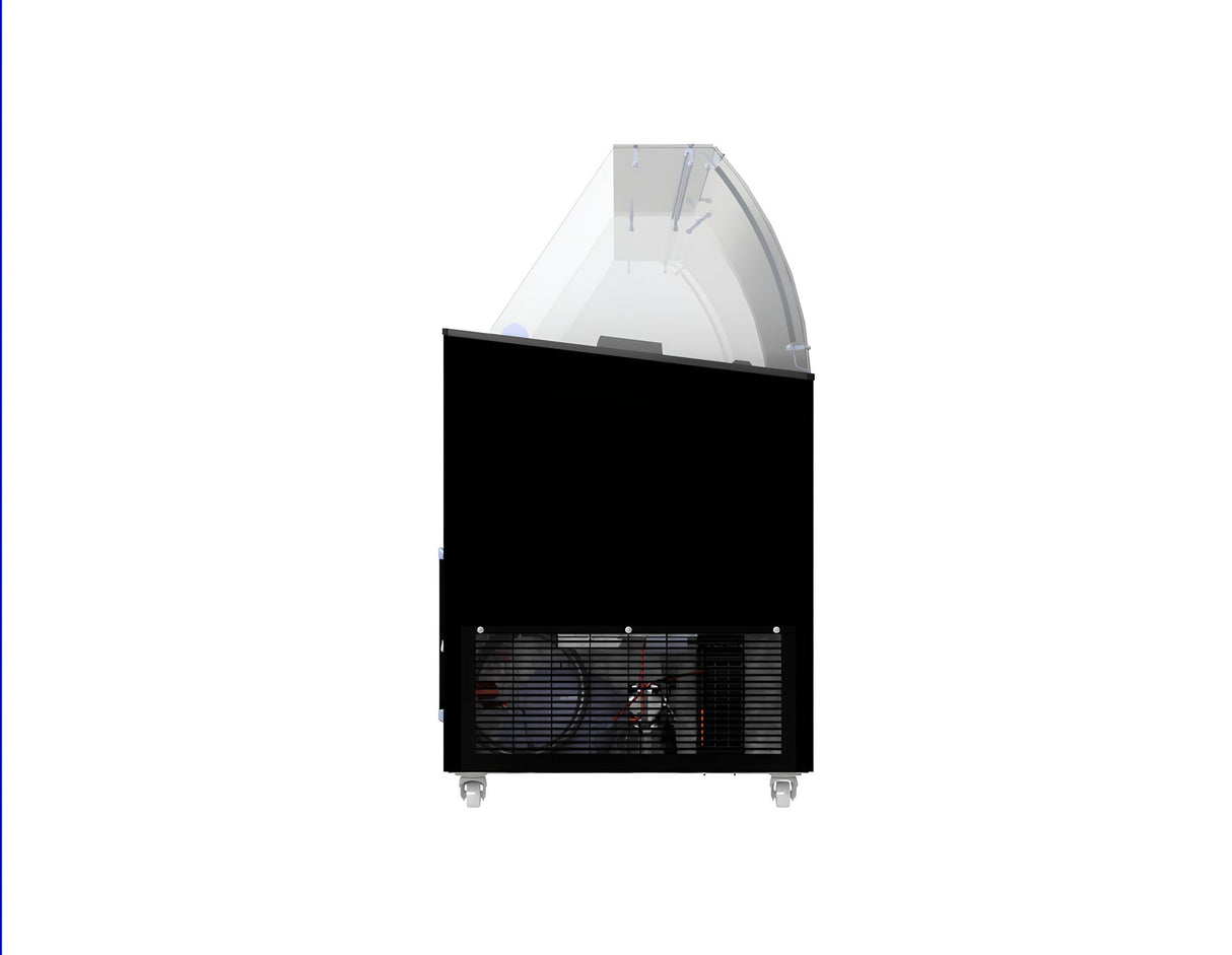 Combisteel Tenerife Ice Cream Display Freezer 10 x 5 Litre Black - 7472.0134 Ice Cream Display Freezers Combisteel
