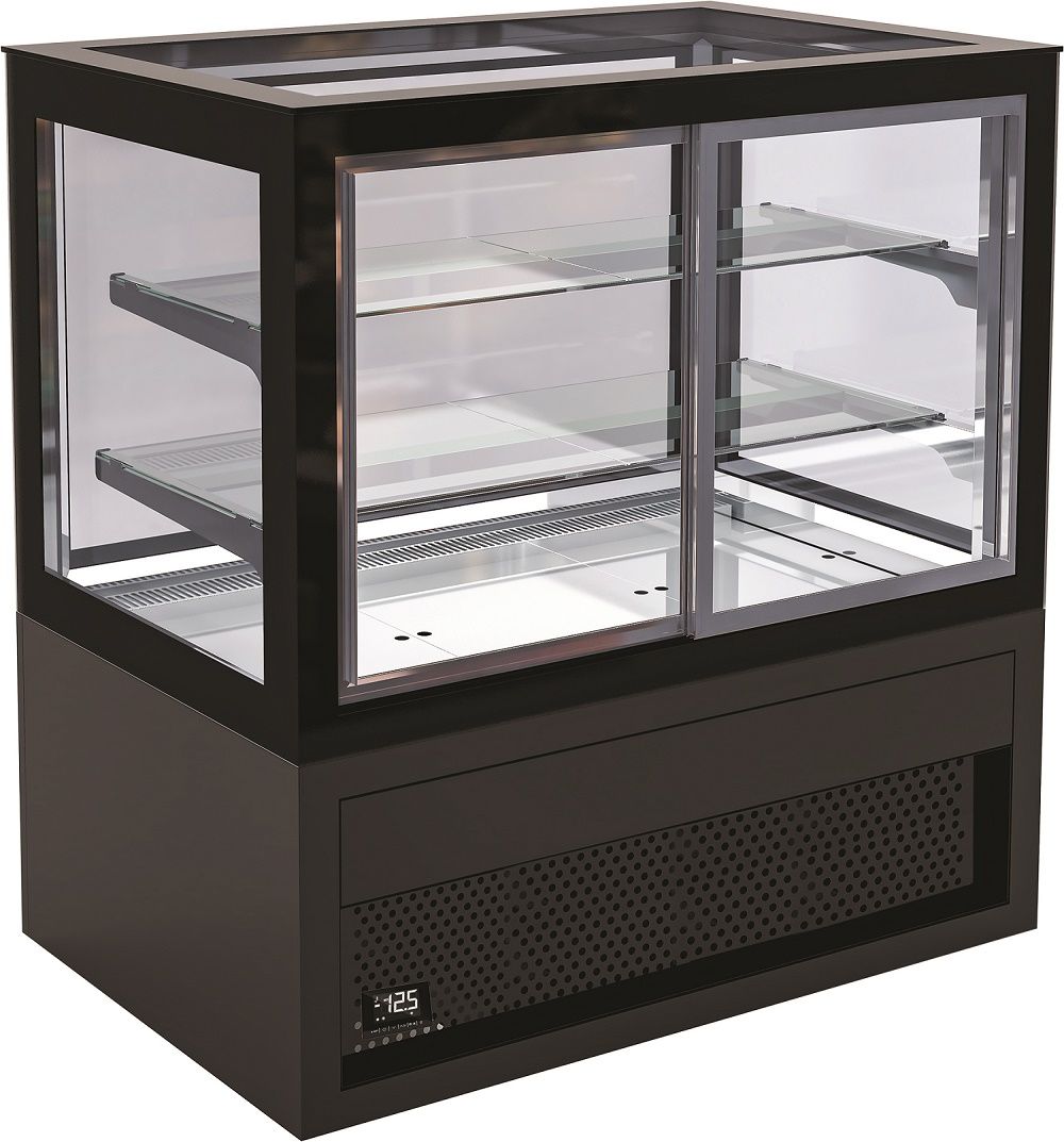 Combisteel Deli Patisserie Flat Glass Display Fridge 300 Ltr - 7489.5450 Refrigerated Floor Standing Display Combisteel