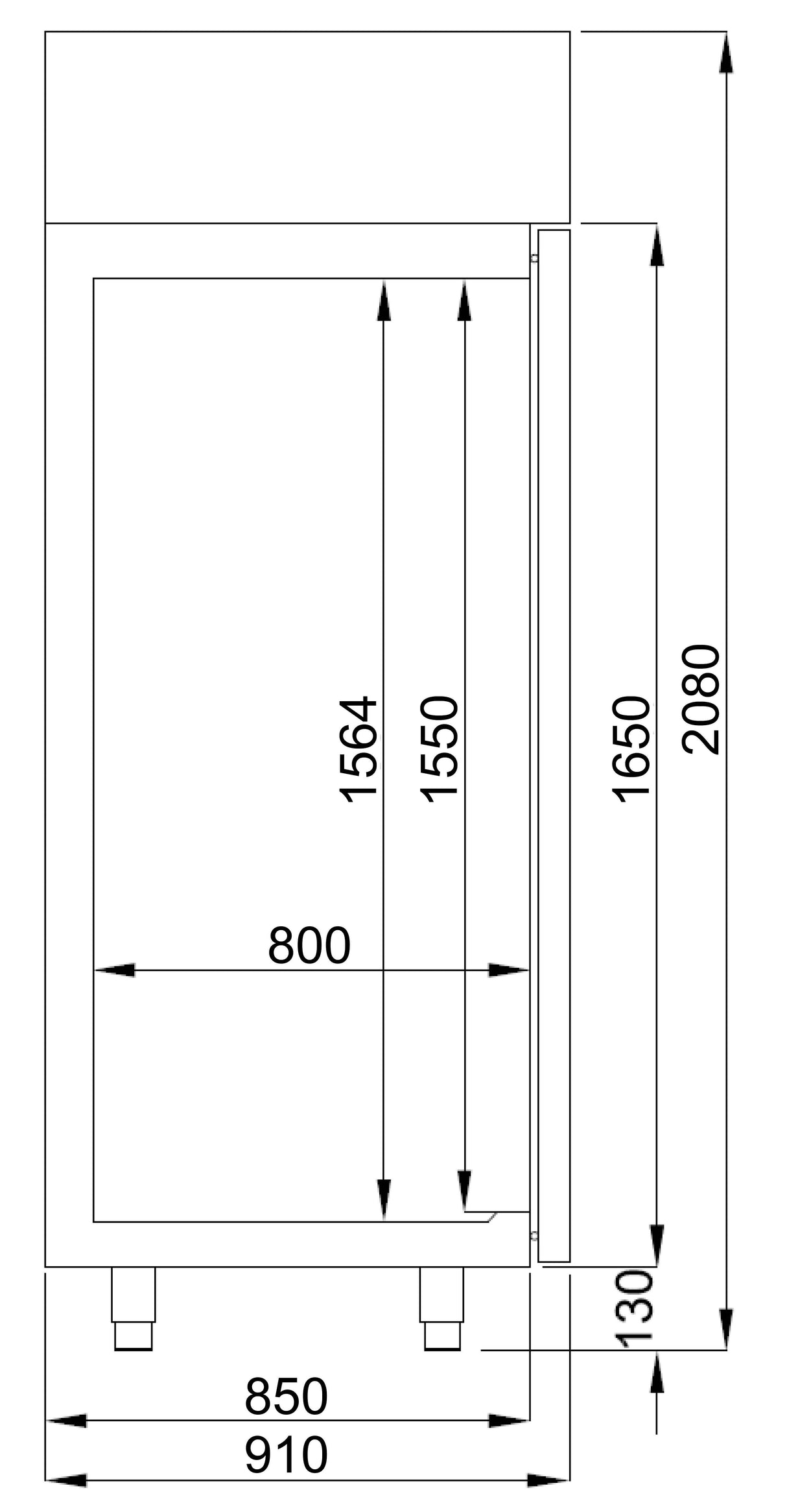 Combisteel Single Door Upright Bakery Patisserie Freezer - 7489.5195 Bakery Freezers Combisteel