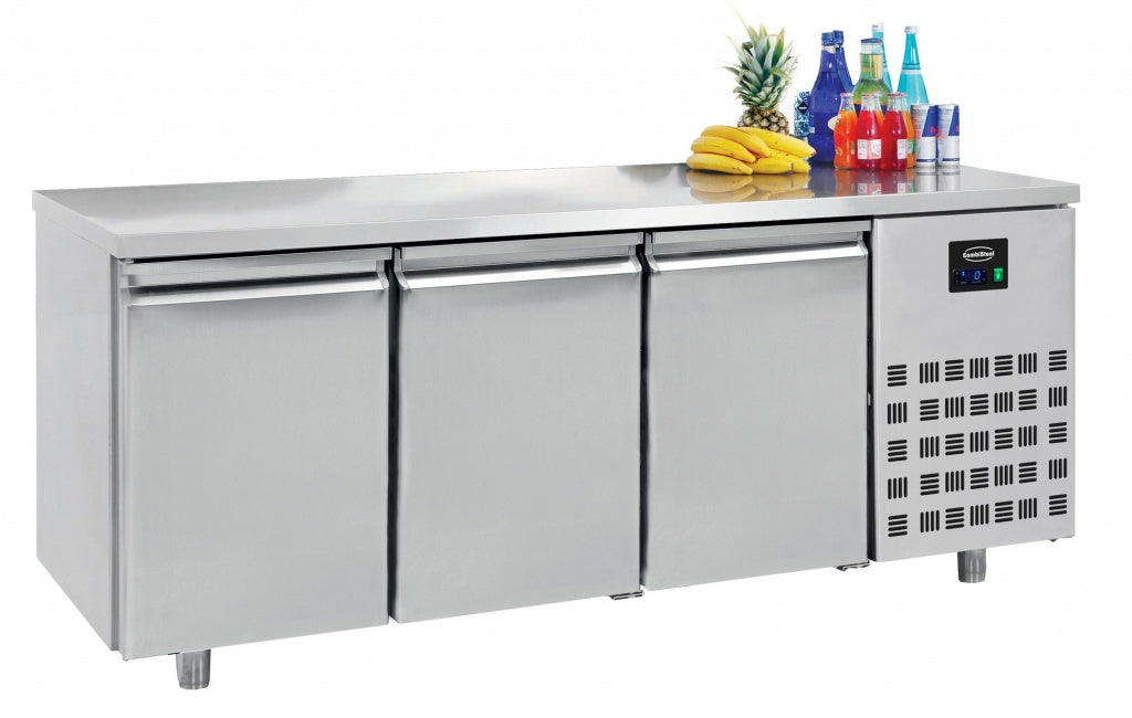 Combisteel 3 Triple Door Stainless Steel Counter Fridge 474Ltr - 7489.5505 Refrigerated Counters - Triple Door Combisteel