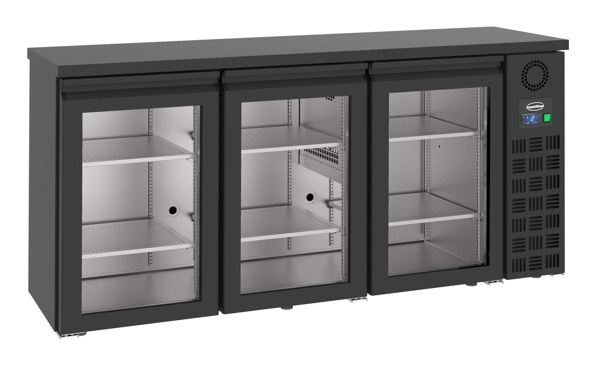 Combisteel Triple Door Back Bar Bottle Cooler Hinged Doors - 7489.5290 Double Door Bottle Coolers Combisteel