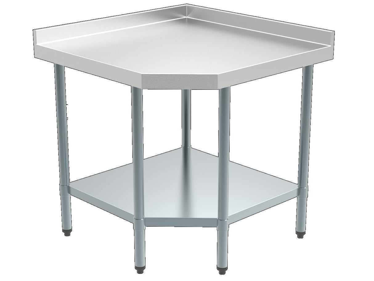 Combisteel 700 Corner Table Flat Packed 900/900 - 7490.0020 Combisteel