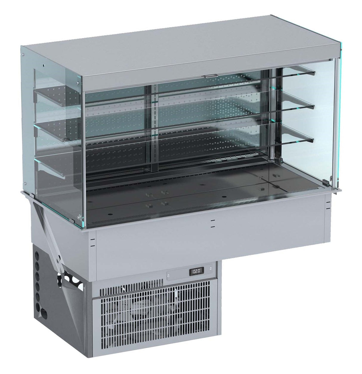 Combisteel Drop-In Cubic Refrigerated Display Wall Model - Roll-Up 5/1 - 7495.0175 Combisteel