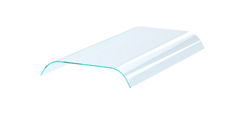 Combisteel Curved Glass 2-Sides For Drop-In Ice Bin - 7495.0565 Combisteel