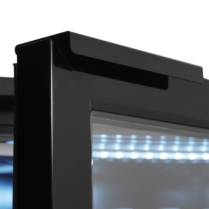 BARKÜHLSCHRANK 3 GLASTÜREN SCHWARZ 470L LED | 7503.0010