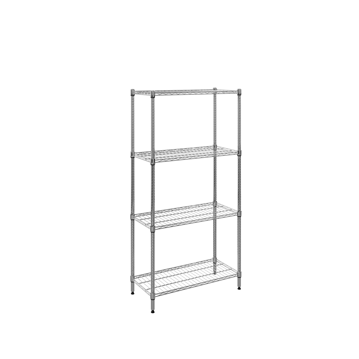CUBO Chrome Wire Shelving Unit 4 Tier 750x350x1500mm CS-CR750