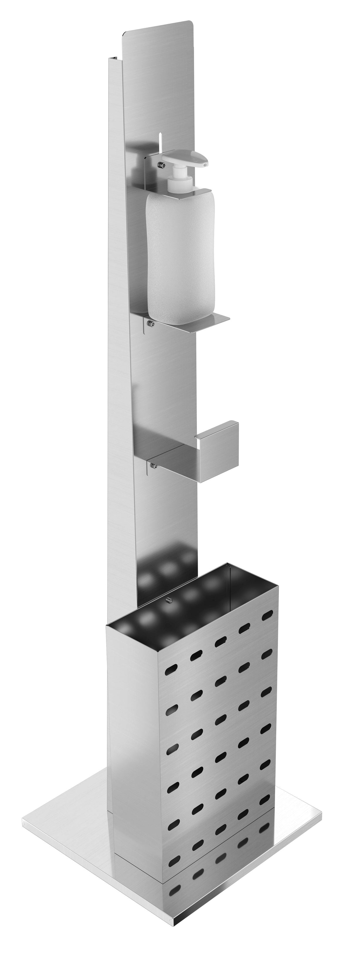 Combisteel Stainless Steel Disinfection Dispenser Post Incl. Dispenser - 7522.0050 Combisteel