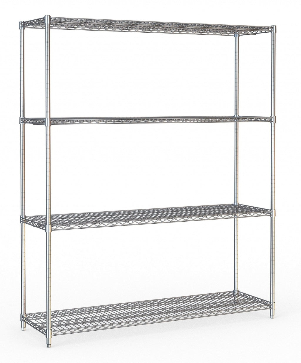 Combisteel 4 Tier Chrome Wire Shelving Rack Kit 1500mm Wide - 7530.0015 Chrome Wire Shelving and Racking Combisteel