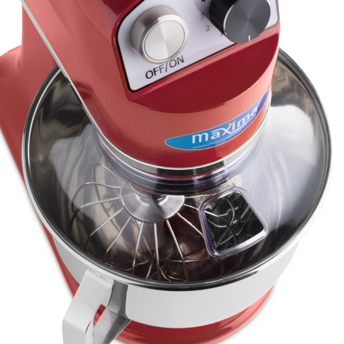 Maxima Stand Mixer - 7L - Up to 2kg Dough - Raspberry Red - 09360760