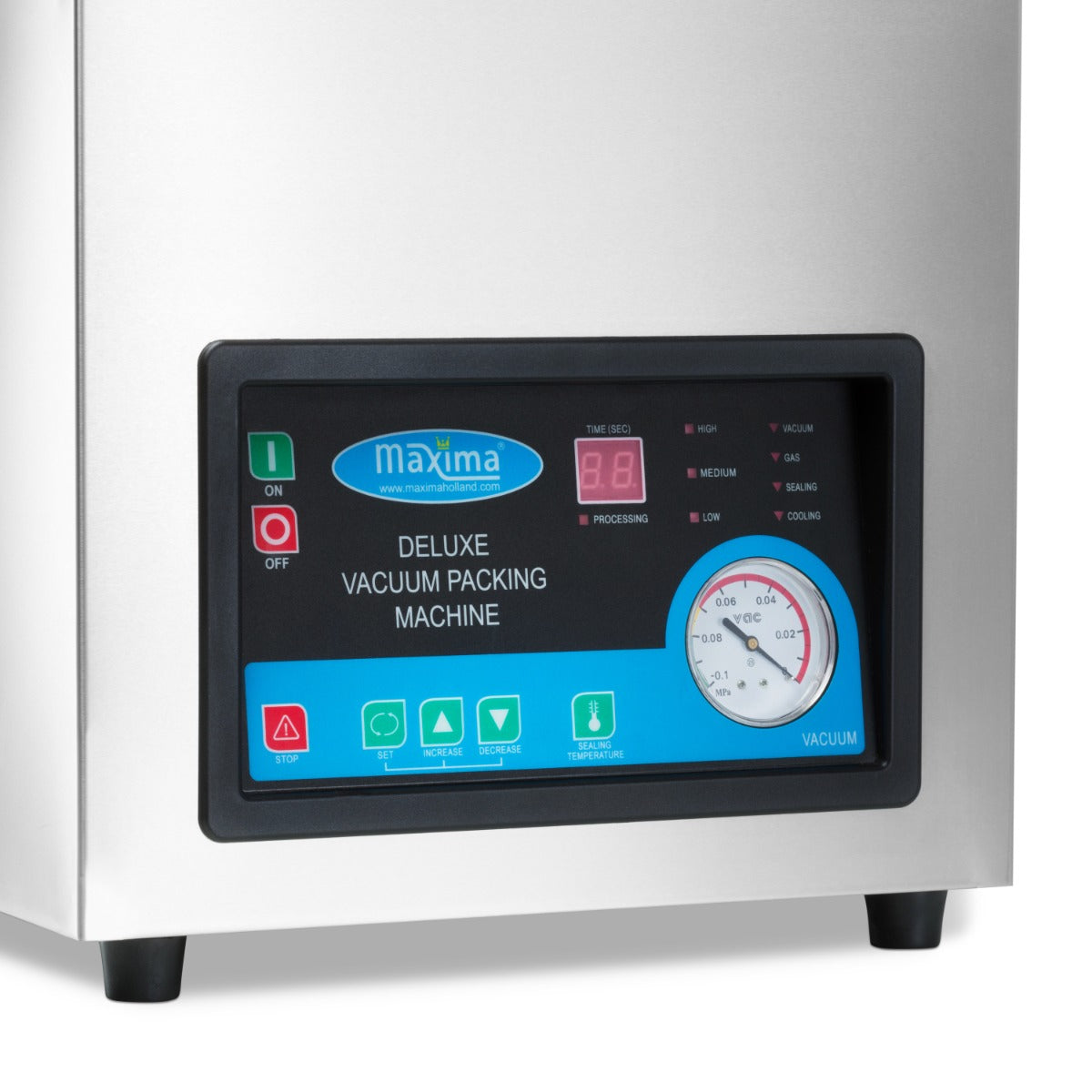 Maxima Vacuum Pack Machine - 26cm Seal - W28 x D38,5cm x H9 Chamber - 09300216