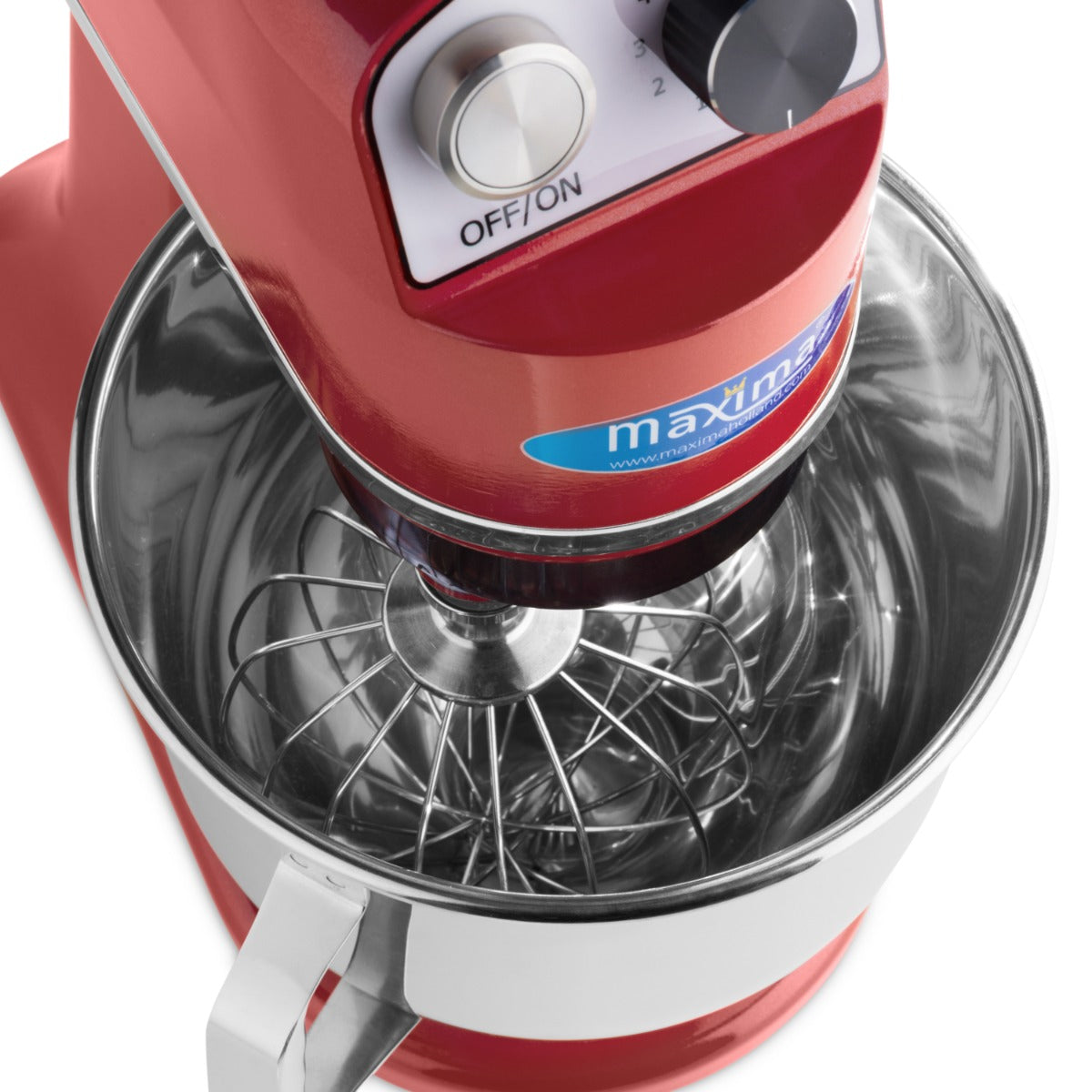 Maxima Stand Mixer - 7L - Up to 2kg Dough - Raspberry Red - 09360760
