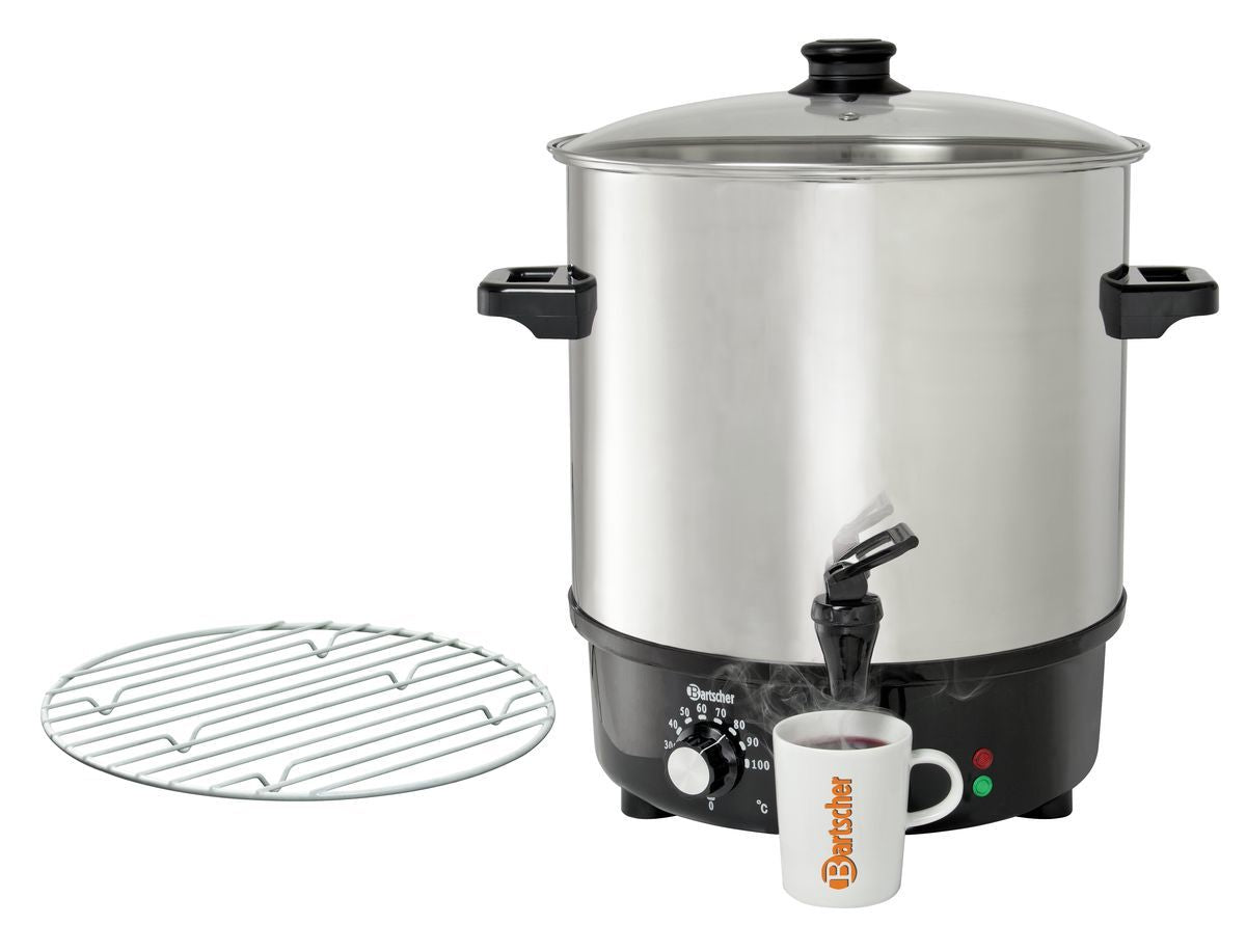 Bartscher Mulled wine pot, bl.w. canner25L,SS - A200052