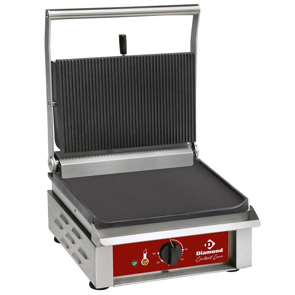 Diamond MEDIUM contactgrill, geëmailleerde platen - CONTACTSM1/SN