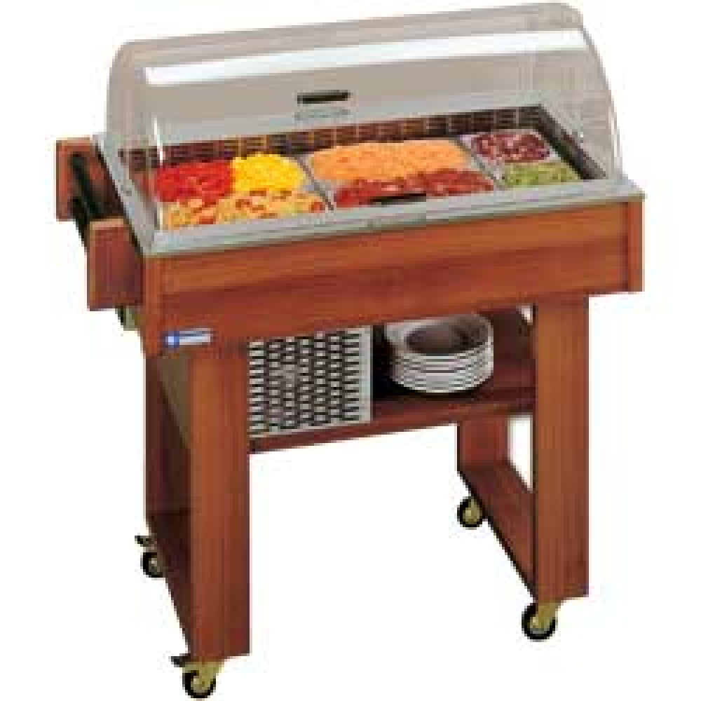 Diamond Refrigerated trolley for desserts or hors-d'oeuvre - CR1-WOOD