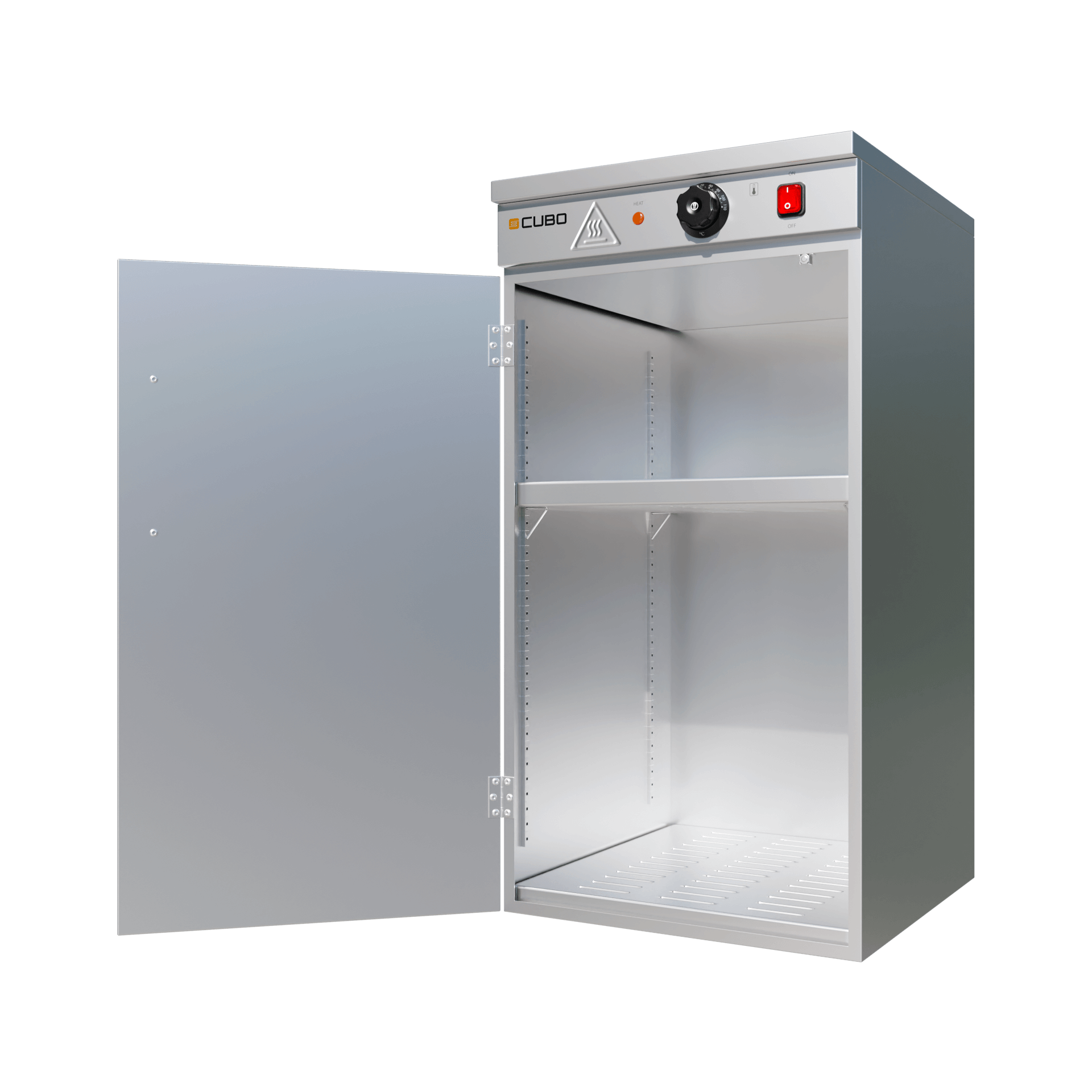 CUBO Bordenwarmer - 1-deur warmhoudkast - 60 borden - CS-DW-1