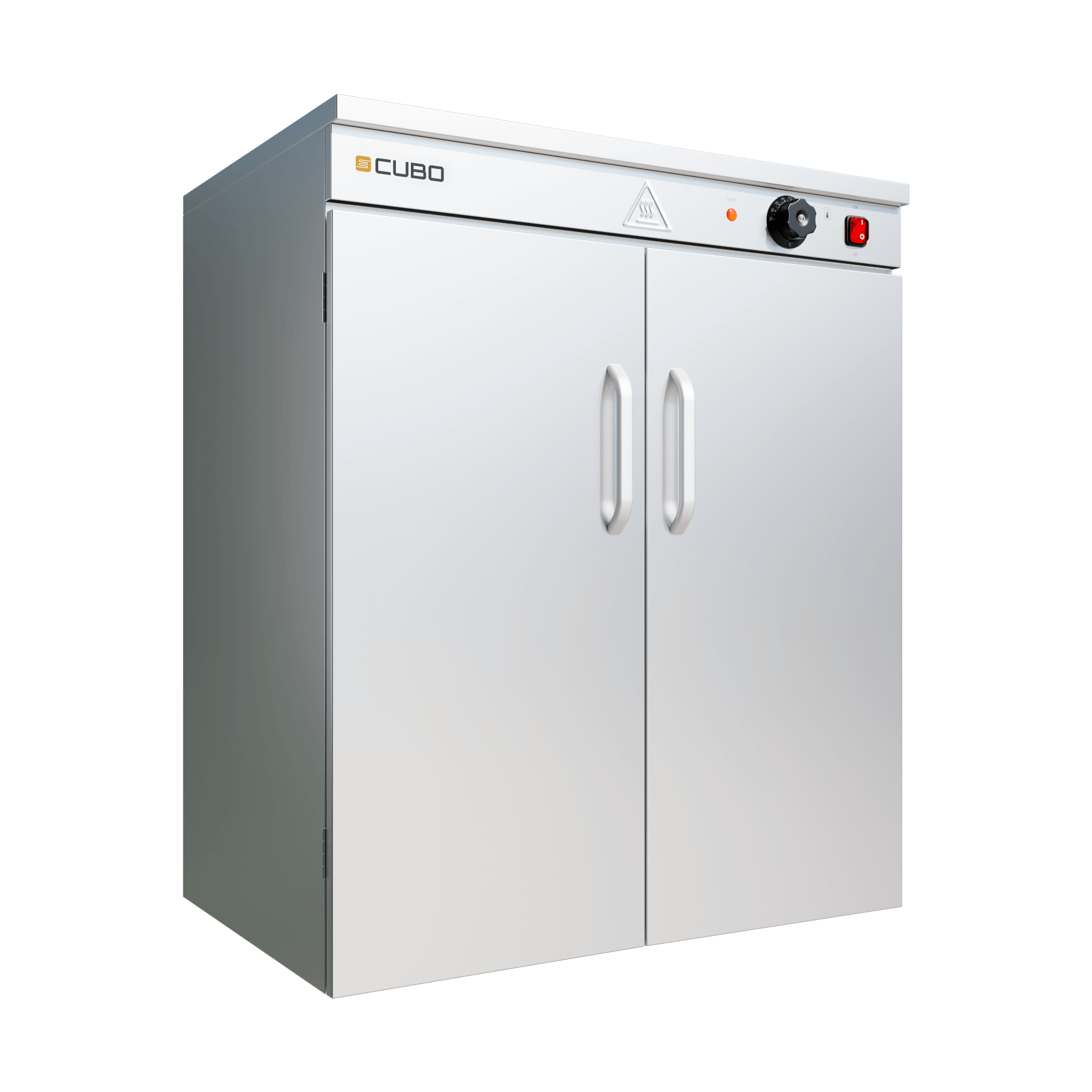 CUBO Bordenwarmer - 2-deurs warmhoudkast - 120 borden - CS-DW-2