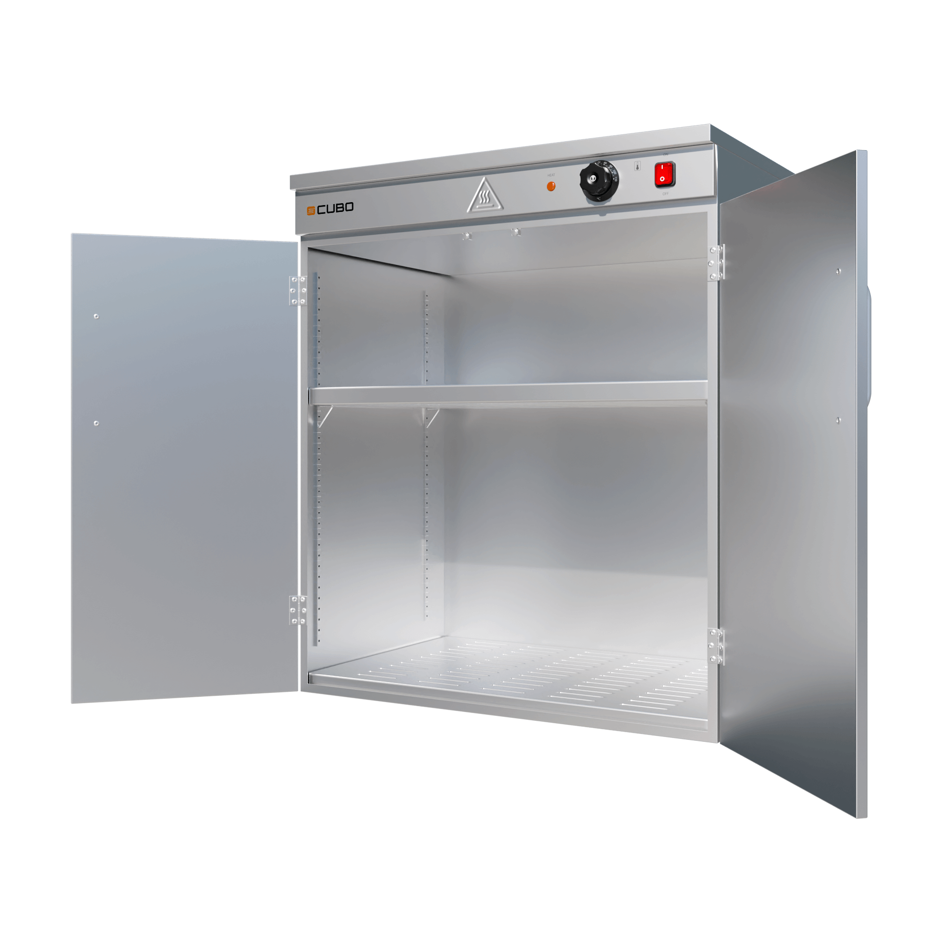 CUBO Bordenwarmer - 2-deurs warmhoudkast - 120 borden - CS-DW-2