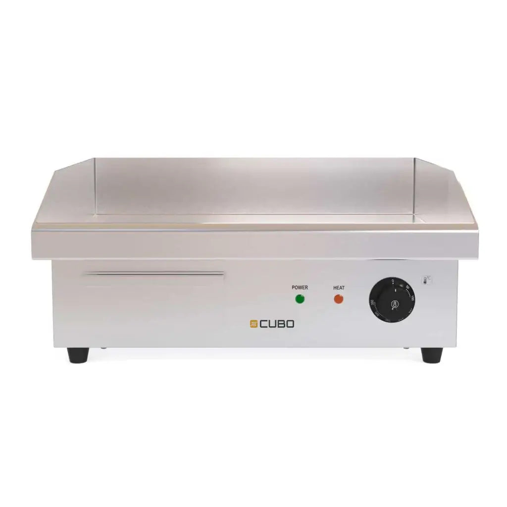 CUBO Elektrische grillplaat 3kW - 55 (B) x 47 (D) x 23 (H) cm - Gladde bovenkant - CS-EG-550