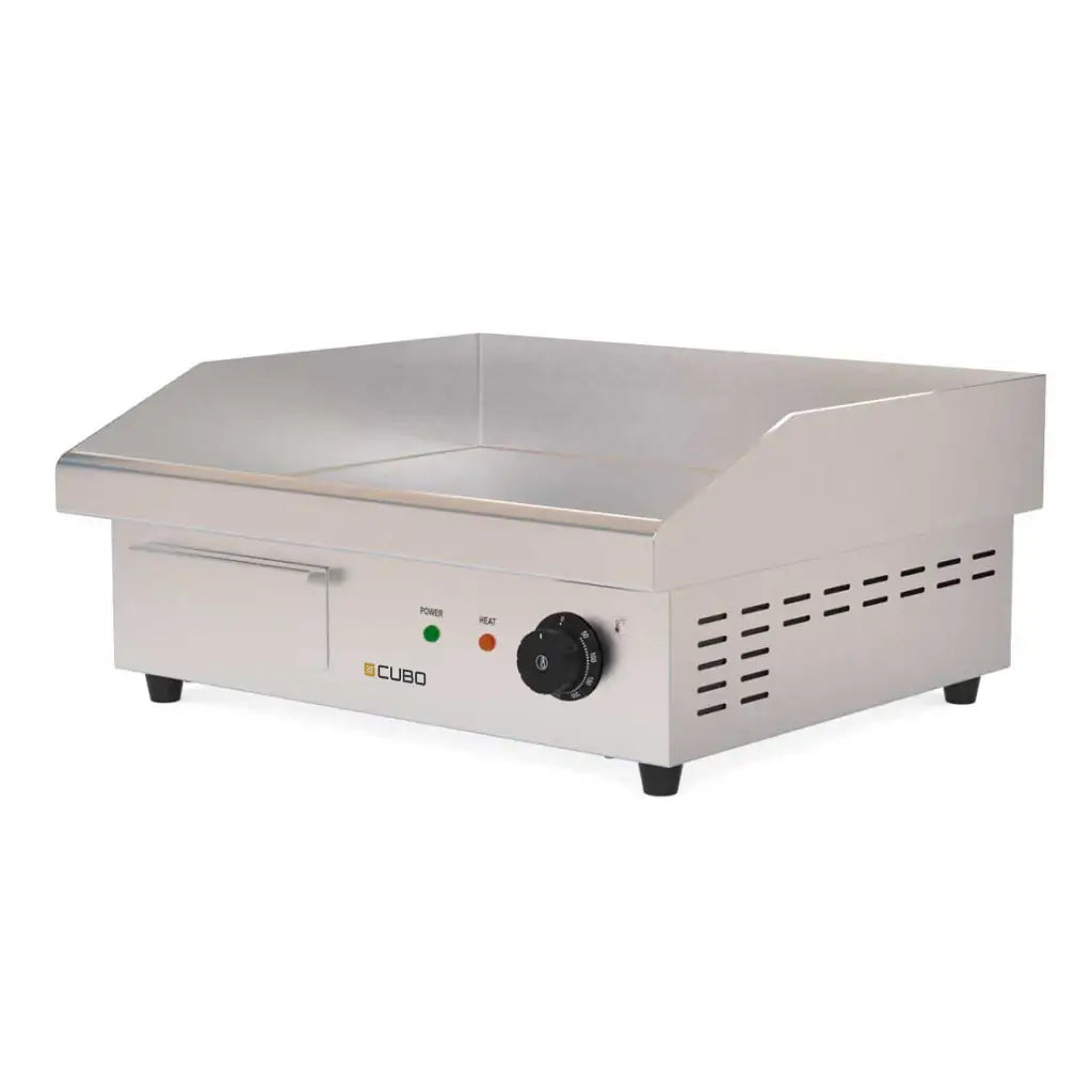 CUBO Elektrische grillplaat 3kW - 55 (B) x 47 (D) x 23 (H) cm - Gladde bovenkant - CS-EG-550